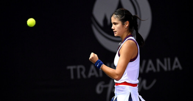 , Emma Raducanu breezes into Transylvania Open quarter-finals with straight sets win over local hero Ana Bogdan
