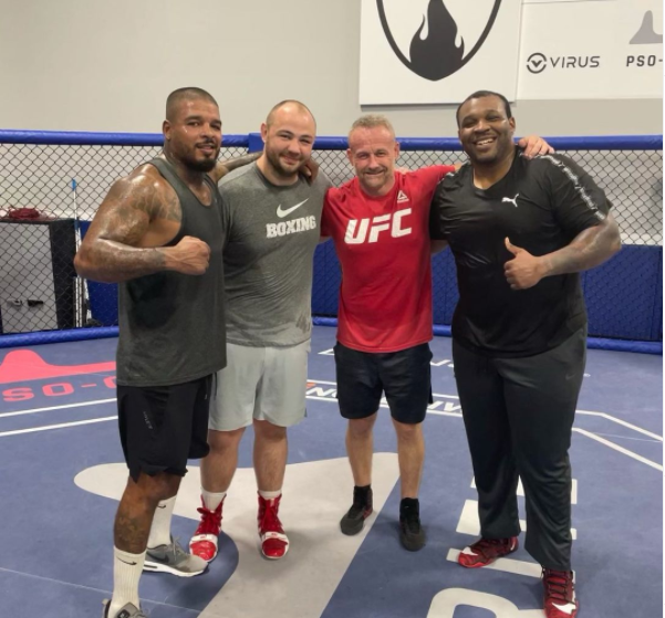 , Jarrell Miller training with UFC stars at MMA gym while serving drugs ban but eyes boxing return to fight Tyson Fury