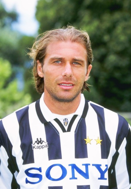 Antonio Conte going thin up top during his playing days at Juventus