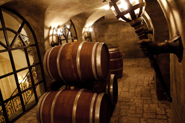 The wine cellar can store up to 3,000 bottles
