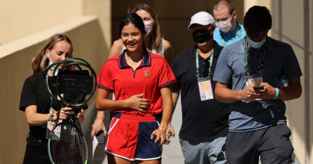 , Emma Raducanu vows not to let fame and fortune change her as she returns to court for first time since US Open heroics