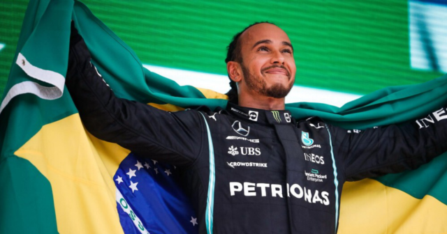 , Lewis Hamilton lauded by Pele as football icon thanks Brit for hoisting Brazilian flag after ‘glorious’ Sao Paulo GP win