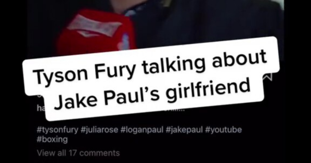 , Jake Paul brilliantly responds to Tyson Fury telling him to ‘hide girlfriend’ Julia Rose because ‘Big T’s in town’