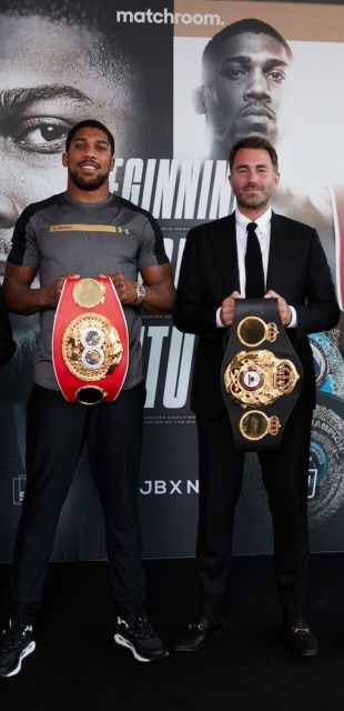 , Eddie Hearn insists he still talks ‘every day’ with Anthony Joshua after being UNFOLLOWED by ex-champ  on social media