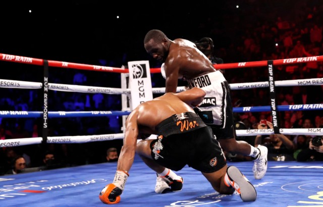 , Terence Crawford stops Shawn Porter in round ten after TWO knockdowns before welterweight star calls out Errol Spence
