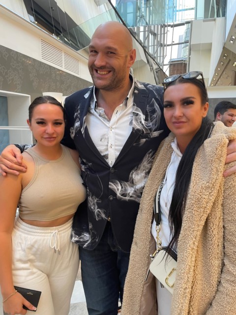 , Paris Fury dubs Tyson ‘baldy b******’ as pair enjoy date night after his eight-hour booze session with two female fans