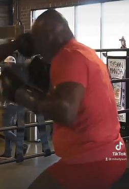 , Watch Mike Tyson, 55, train in his pants as he shows off blistering speed and explosive power ahead of Logan Paul fight