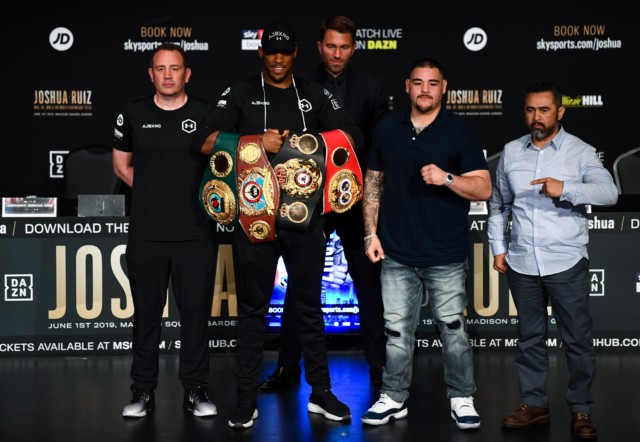, Eddie Hearn reveals Anthony Joshua’s trip to USA wasn’t about new trainer as he opens door to shock Rob McCracken stay