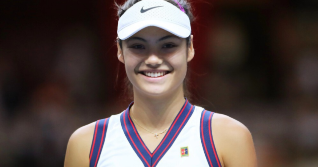 , Emma Raducanu plays first game back in Britain after US Open triumph in Royal Albert Hall exhibition