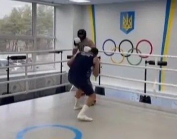 , Watch Klitschko roll back years in sparring aged 45 as Anthony Joshua and Tyson Fury rival hints at shock comeback