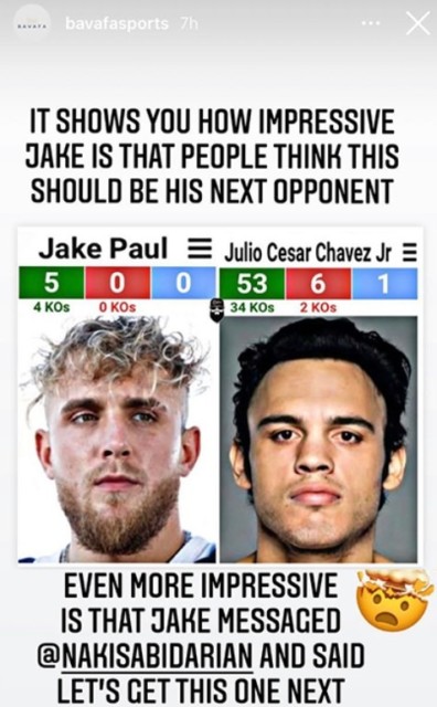 , Jake Paul snubs Tommy Fury as he tells manager he wants to box ex-world champ Julio Cesar Chavez Jr in next fight