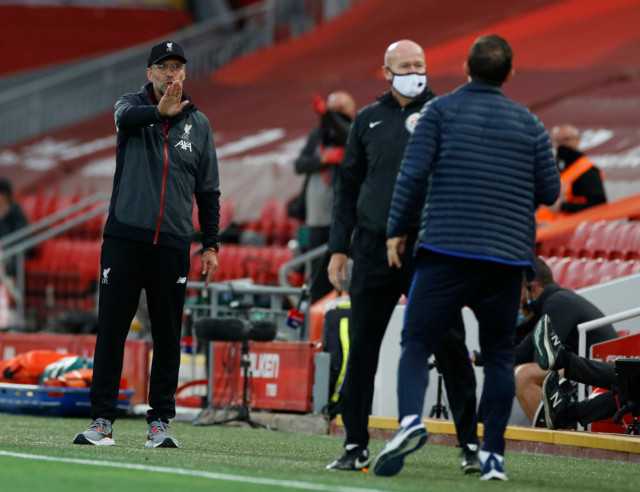 Lampard and Jurgen Klopp clashed on the touchline at Anfield with the Blues boss labelling the Liverpool staff 'arrogant'