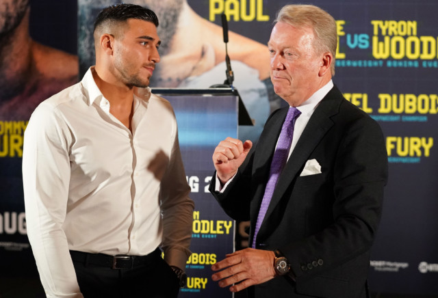 , Jake Paul and Frank Warren in X-rated Twitter war after YouTuber brands Tommy Fury’s team ‘fumbles and fake f**ks’