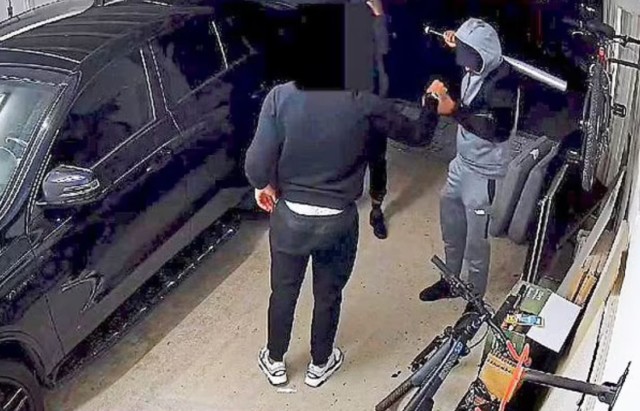 , Shocking moment Arsenal star Gabriel fights off masked thugs in horror baseball bat attack over his £45k Mercedes