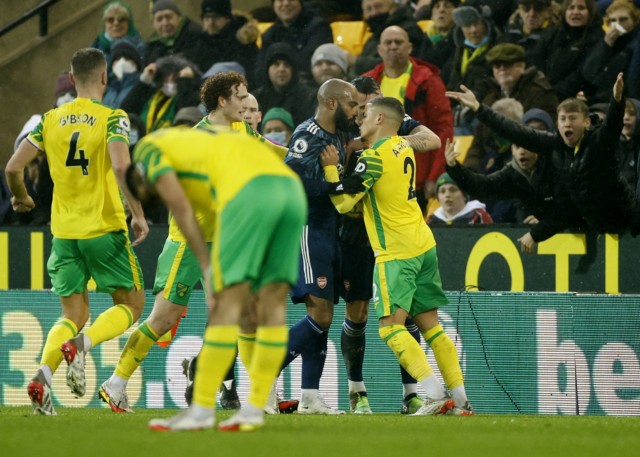 , Norwich 0 Arsenal 5: Saka bags double as Tierney, Lacazette and Smith Rowe also score as Gunners maintain top-four grip