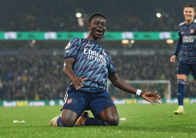 , Norwich 0 Arsenal 5: Saka bags double as Tierney, Lacazette and Smith Rowe also score as Gunners maintain top-four grip