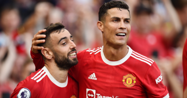 , Cristiano Ronaldo trolled by teammates Bruno Fernandes and Nemanja Matic after losing in Man Utd training game