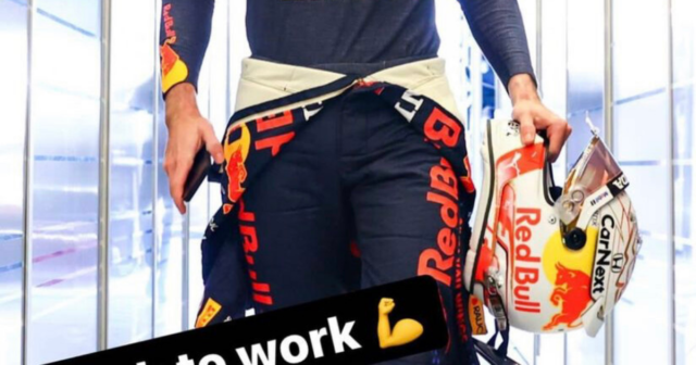 , Max Verstappen wears GOLD racing boots as he’s back on track for first time since epic F1 title win over Lewis Hamilton