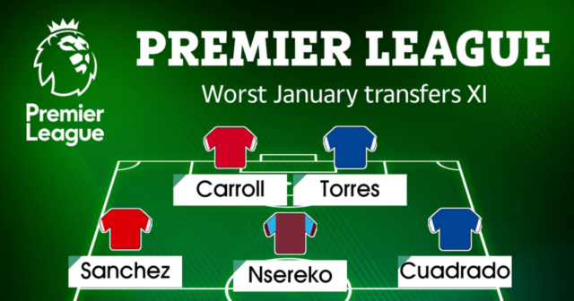 , Worst XI of January transfers like Alexis Sanchez’s doomed Man Utd move and Fernando Torres at Chelsea