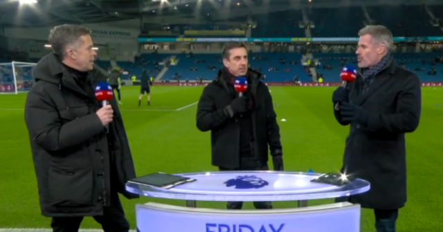, Watch Neville and Carragher’s own ‘Ant &amp; Dec moment’ as they mock Boris Johnson over ‘work parties’ live on Sky Sports