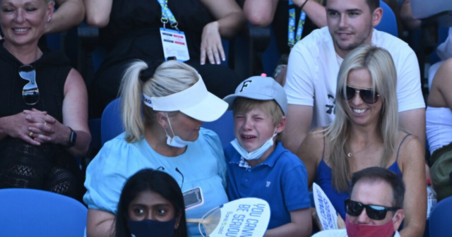 , Nick Kyrgios leaves child in tears after smashing him with ball at 75mph at Australian Open but makes amends with gift
