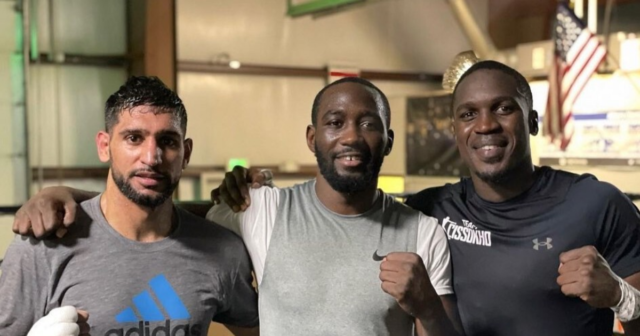 , Watch Amir Khan train with Terence Crawford as old rivals team-up to take down common enemy Kell Brook