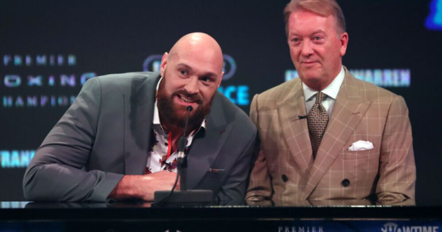 , Tyson Fury earned 67 TIMES more than Dillian Whyte did in their last fights, claims promoter Frank Warren