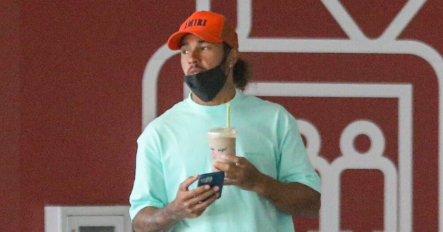 , Lewis Hamilton spotted for first time ahead of 2022 F1 season as Mercedes driver grabs an iced coffee in California
