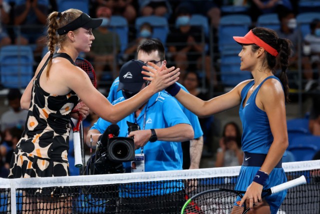 , Emma Raducanu THRASHED 6-0 6-1 in brutal defeat to hard-hitting Elena Rybakina in Australian Open warm-up