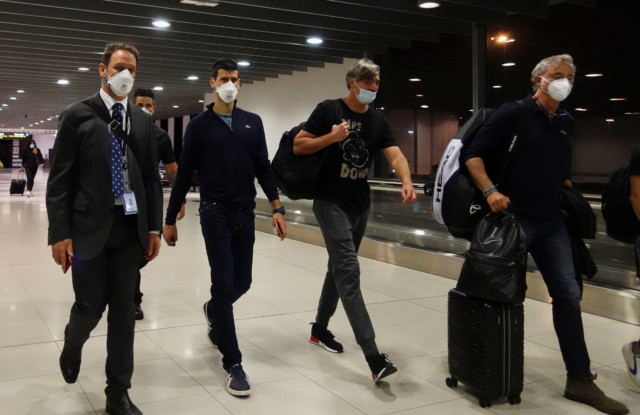 , Embarrassing moment Novak Djokovic lands in Dubai after being banned from Australia for THREE YEARS in dramatic visa row