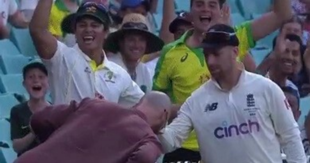 , Watch Ashes star Jack Leach sign fan’s HEAD as England battle Australia on rain-affected day in Sydney