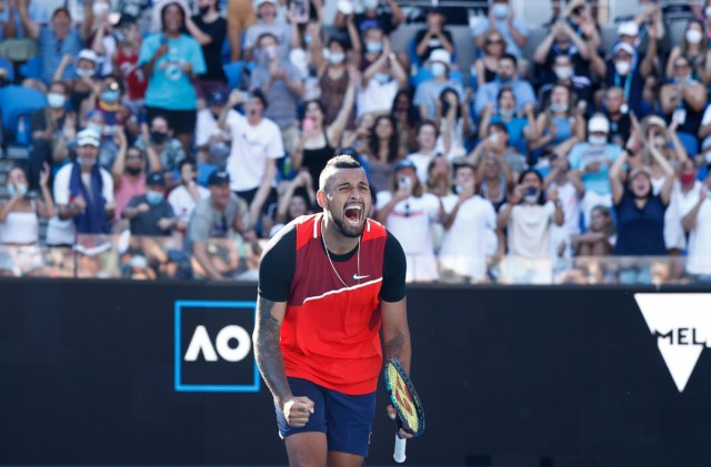 , Nick Kyrgios leaves child in tears after smashing him with ball at 75mph at Australian Open but makes amends with gift
