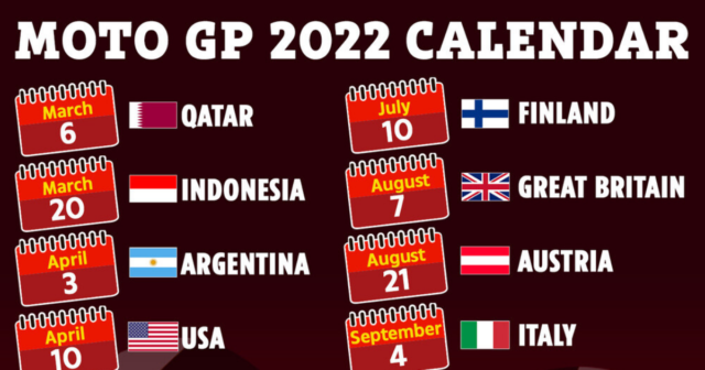 , Moto GP 2022 calendar: Race schedule, dates, tracks for brand-new season as Fabio Quartararo looks to defend title
