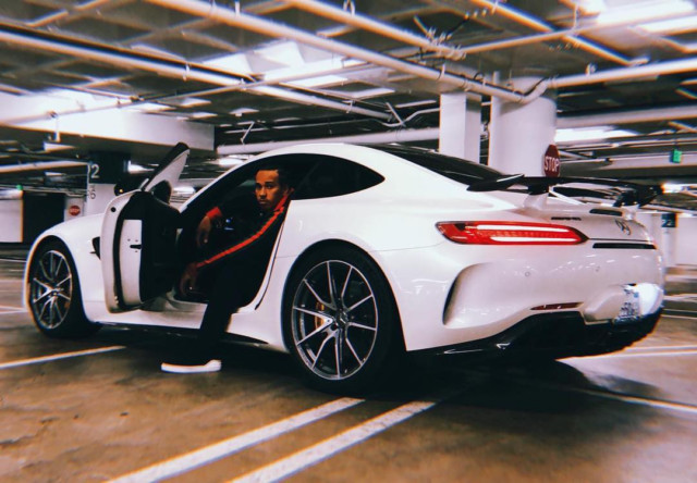 Hamilton regularly shares images on social media alongside Mercedes motors