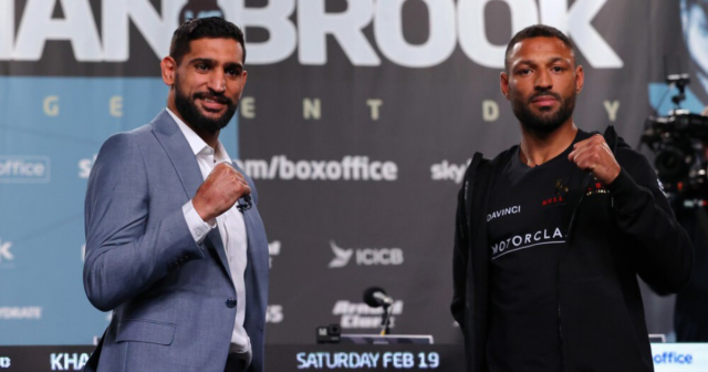 , Amir Khan and Kell Brook in another row as pair locked in argument over weight for their grudge match