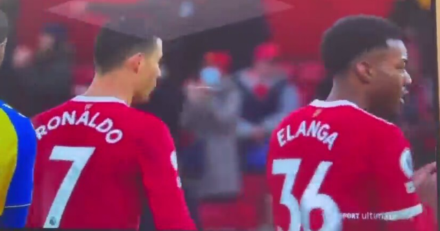 , Cristiano Ronaldo appears to accidentally SPIT on Man Utd team-mate during 1-1 draw with Southampton