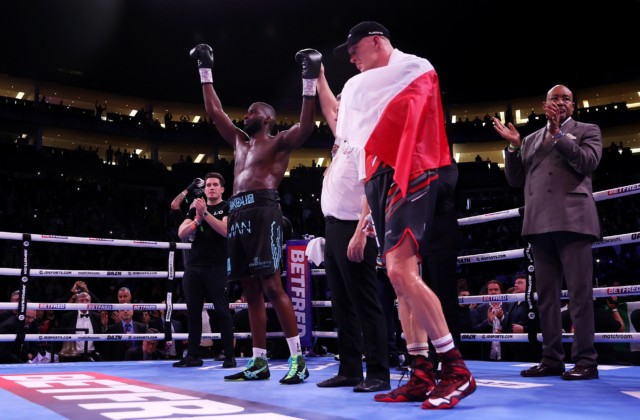 , Anthony Joshua and UFC champ Israel Adesanya walk out Lawrence Okolie and watch Brit win hug-heavy Michal Chieslak fight