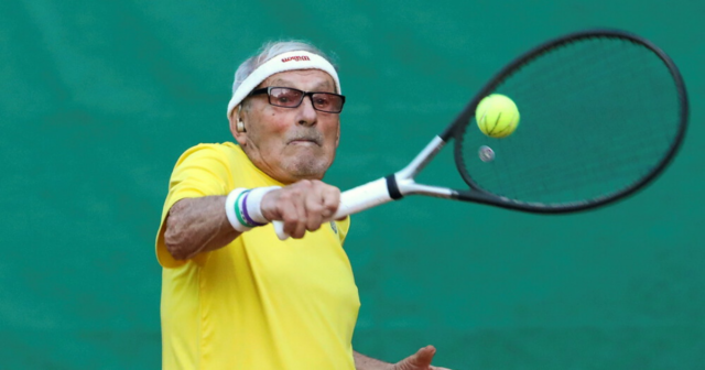 , World’s oldest tennis player, 97, refuses to leave Ukraine and insists he’s ‘not afraid of anyone’ amid Russian invasion