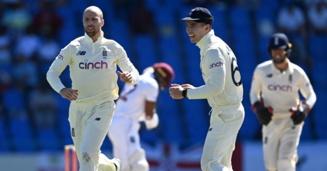 , England star Jack Leach shows he’s far from finished as spinner thrills before West Indies hold on for dramatic draw