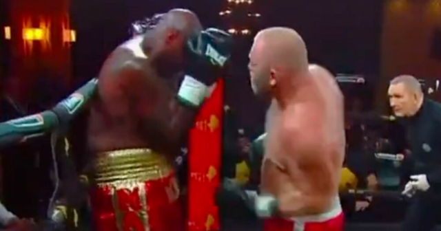 , Deontay Wilder’s trainer Malik Scott aged 41 LOSES comeback fight against MMA legend Kharitonov after being floored