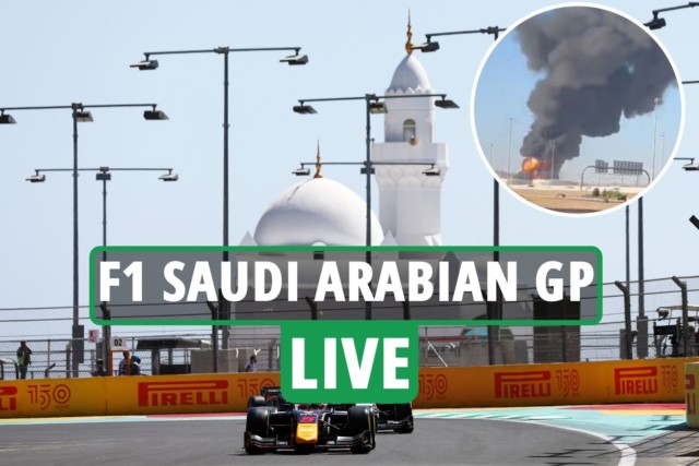 , Carlos Sainz’s dashcam footage shows fumes from huge terror attack explosion while F1 stars practice at Saudi Arabian GP