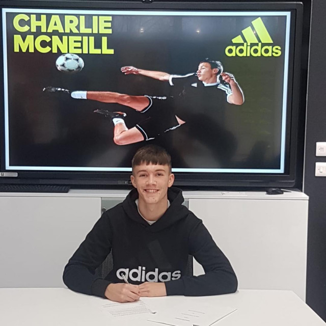 , Man Utd boy wonder Charlie McNeill, 18, was signed from Man City and scored over 600 goals at youth level