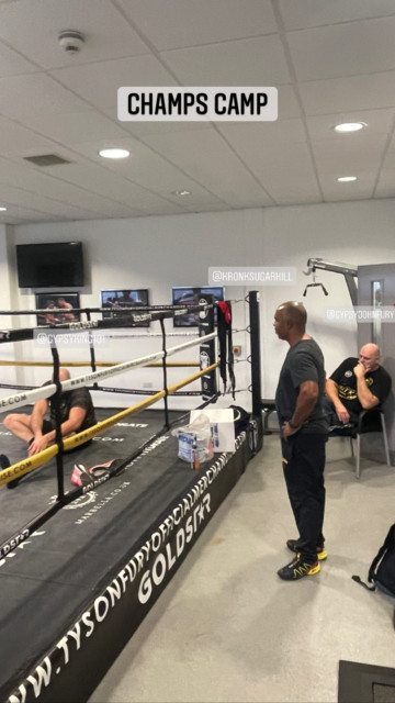 , Tyson Fury’s trainer SugarHill Steward links up with Gypsy King in UK for Dillian Whyte training camp
