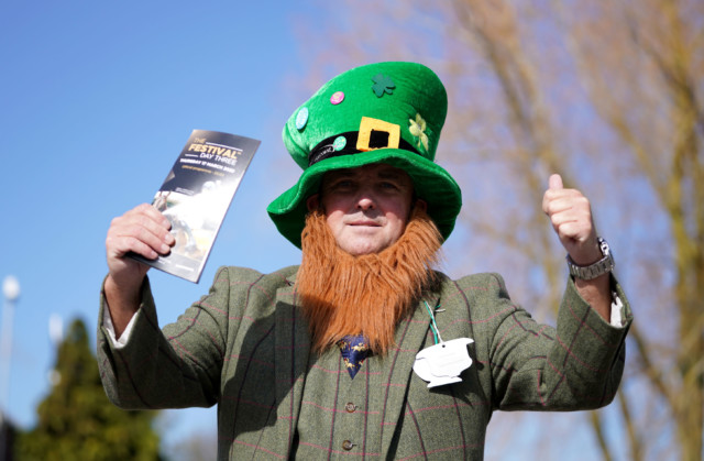 , Cheltenham Festival’s Guinness Village packed at 11am as punters get into Irish spirit on St Patrick’s Day