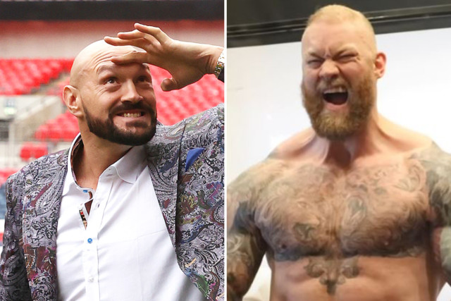 , Hafthor Bjornsson and Eddie Hall FORCED APART after strongmen almost clash over jibe about Game of Thrones giant’s mum
