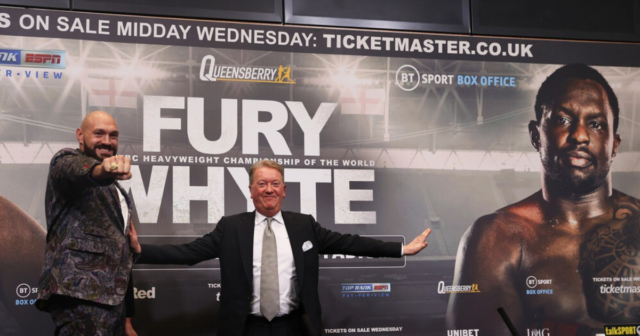 , Tyson Fury vs Dillian Whyte fight purse: How much are Fury and Whyte getting paid for Wembley fight?