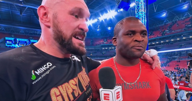 , ESPN forced to apologise for X-rated Tyson Fury and Francis Ngannou interview after expletives and penis jokes