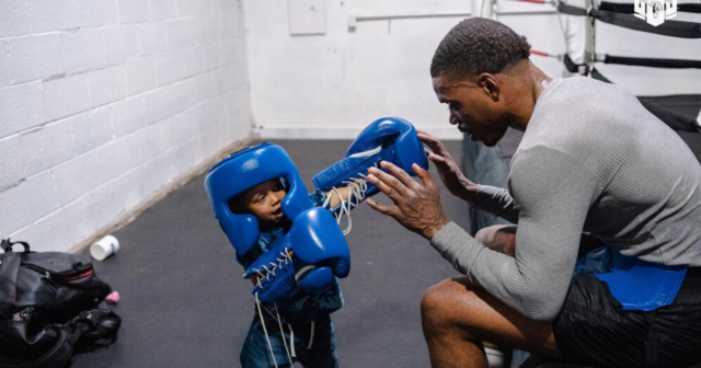 , Watch Errol Spence Jr’s son learning to box aged ONE as champ brings kids to gym so they ‘see where food comes from’