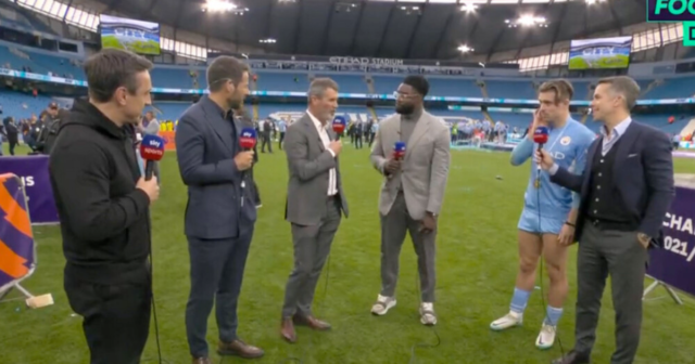 , Watch Jack Grealish’s reaction after Man Utd legend Roy Keane advises him to ‘keep off the top shelf’