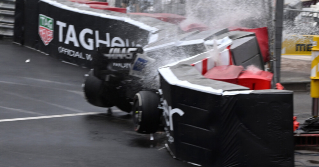 , Mick Schumacher involved in another horror crash as Haas car snaps in HALF in shocking Monaco Grand Prix smash